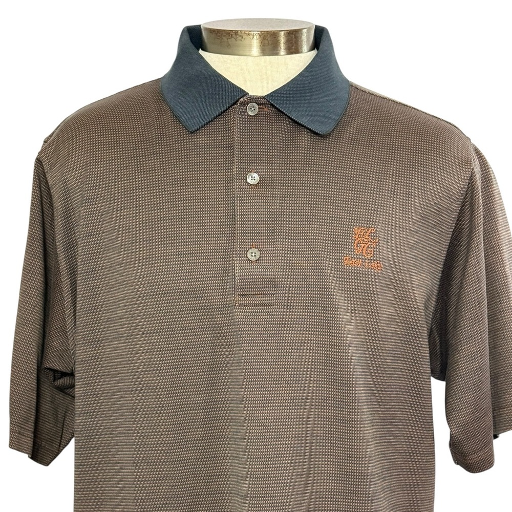Carnoustie XL Men's Golf Polo Nailhead Pattern East Lake Logo